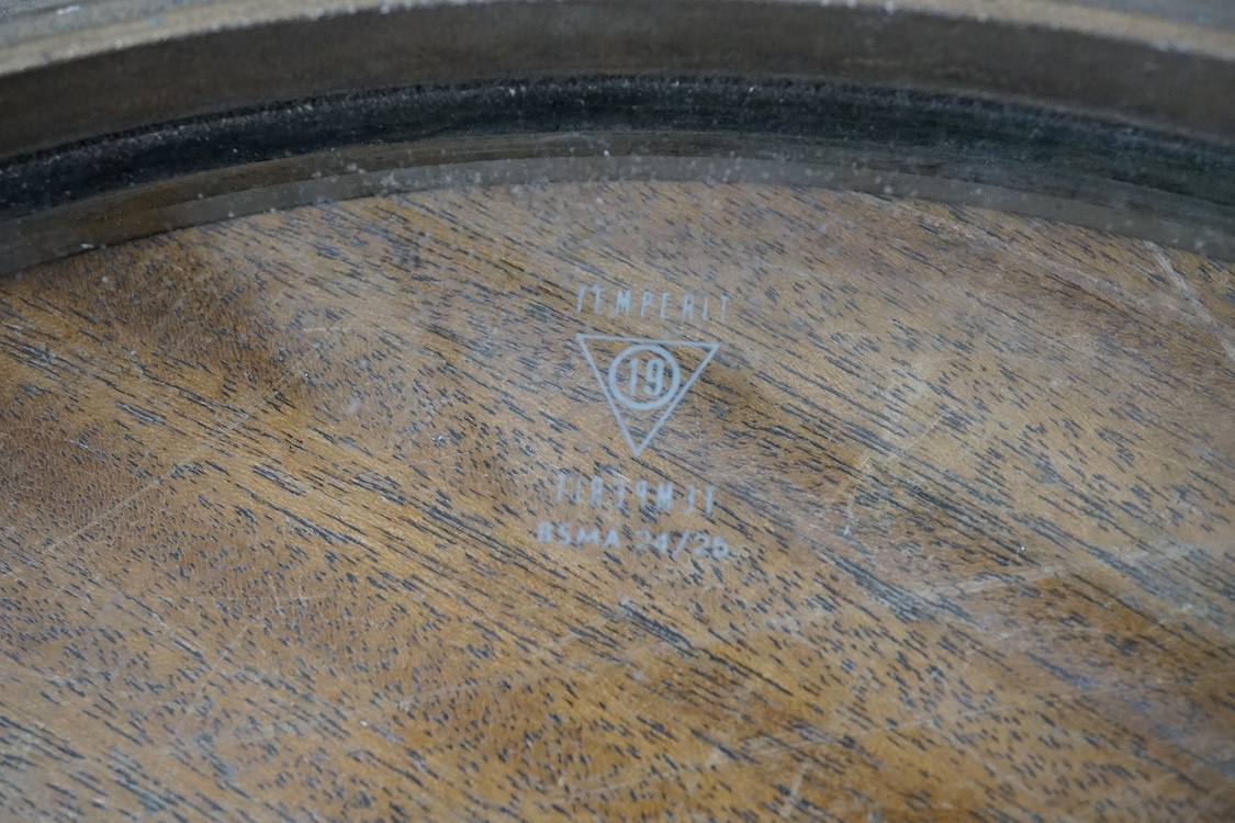 A bronze porthole, possibly submarine use, 54cm in diameter. Condition - fair